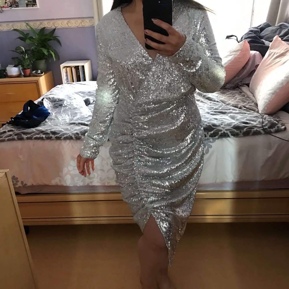 NWT BY EGREIS FRANCESCA SEQUIN DRESS